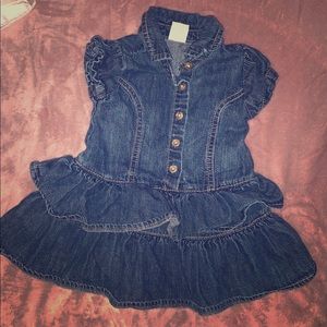 Girls denim dress size 12 months
